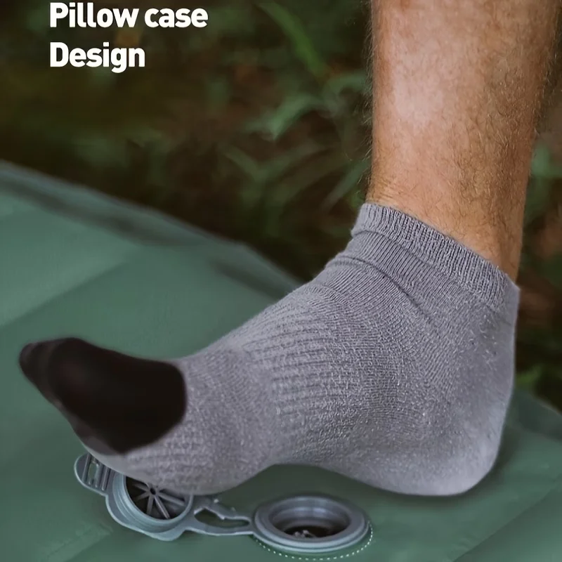 TPU aufblasbare Outdoor-Matte, 3,94 Zoll dick, ineinandergreifbar für 1-3 Personen, ultraleichtes faltbares Luftbett für Camping, Picknick, Strand, Zuhause. – Detail 9