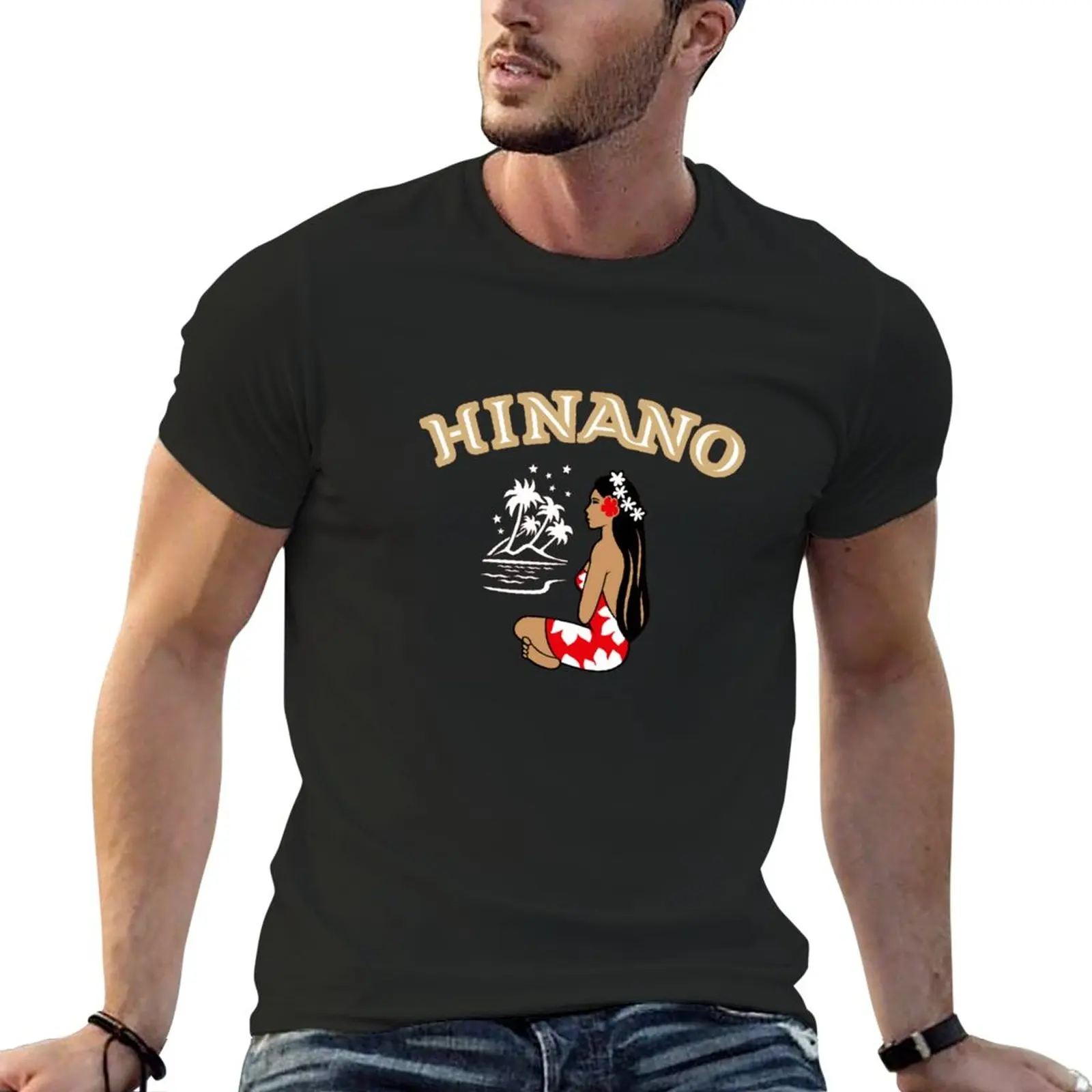 New Hinano Tahiti T-Shirt cute clothes customized t shirts T-shirt short oversized t shirt men t shirts