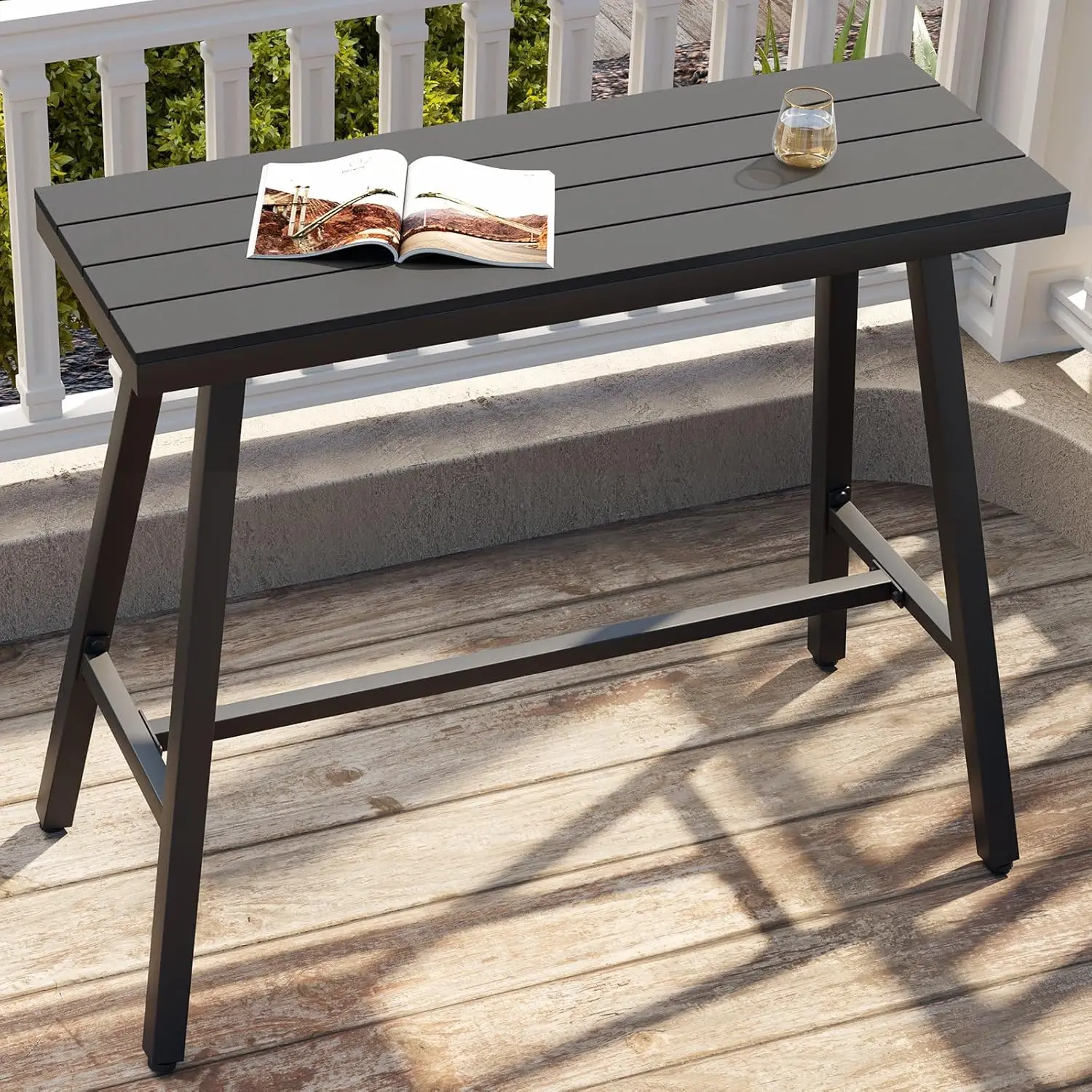 

43-дюймовый всепогодный стол-бар для патио, зоны у бассейна, сада, улицы и дома, на заказ