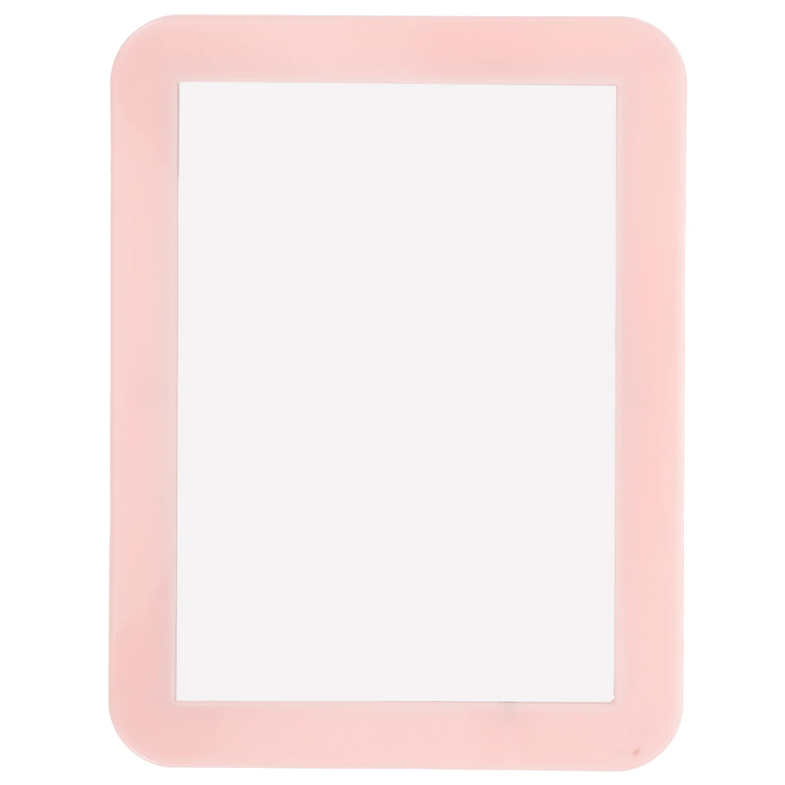 Plastic Magnetic Makeup Mirror Rectangular Multi-purpose That Can Be Attached to The Iron Cabinet (pink) Locker Small for Home