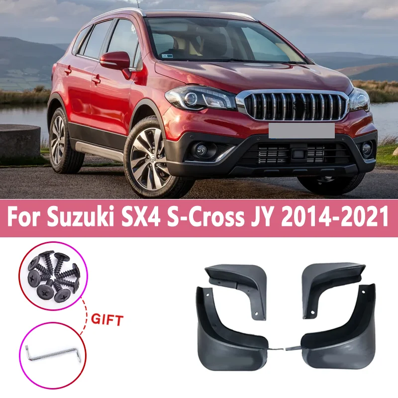 

Car Mudguards For Suzuki SX4 S-Cross JY Hatchback 2014-2021 4PCS/Set Fenders Anti-Splash Mudflaps Mud Guards Auto Accessories