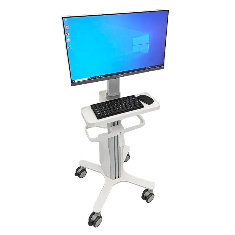 Luxurious Medical Cart All-in-one Screen PC Computer 23.8 Inch Mobile Dental Trolley for Dental Clinic Beauty Salon