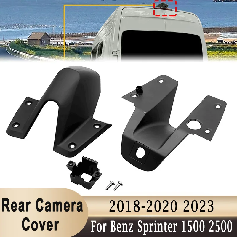 Rear Camera Housing Reverse Backup Camera Cover Black Case For Mercedes-Benz Sprinter 1500 2500 2018-2020 2023 #90782049009051