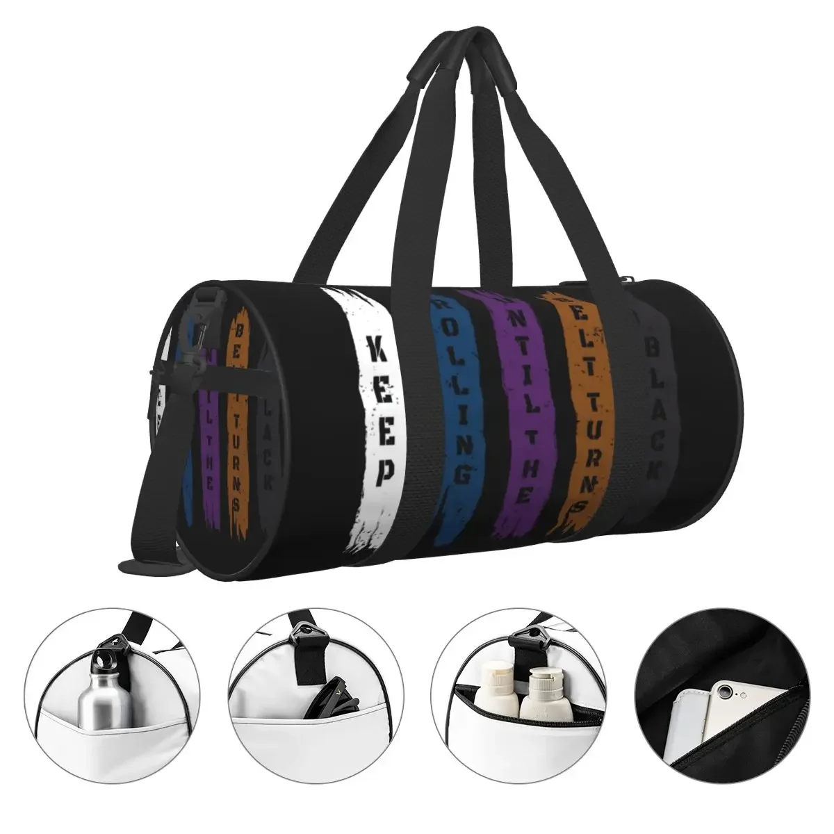 Brazilian Jiu Jitsu Gift Gym Bag Martial Art Travel Sports Bags Men Women Printed Large Capacity Fun Fitness Bag Oxford Handbags