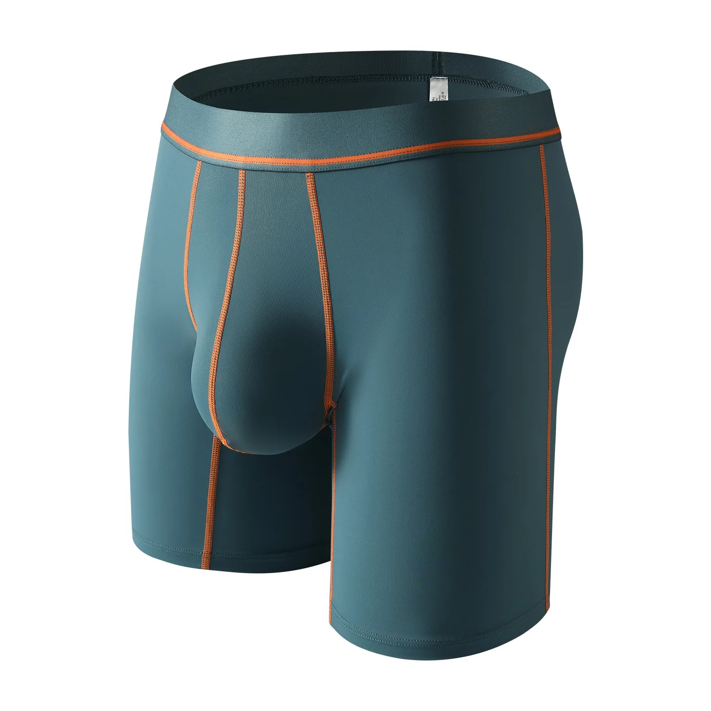 Men's Underwear Slim Ice Silk Boxer Shorts Man Extended Leg Panties Middle Waist Underpants Plus Size M-XXL Comfortable Boxers