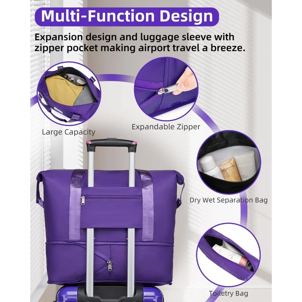 Airline Approved Expandable 20 Inch Hardside Suitcase with Wheels, TSA Lock, PC+ABS Lightweight Luggage for Travel
