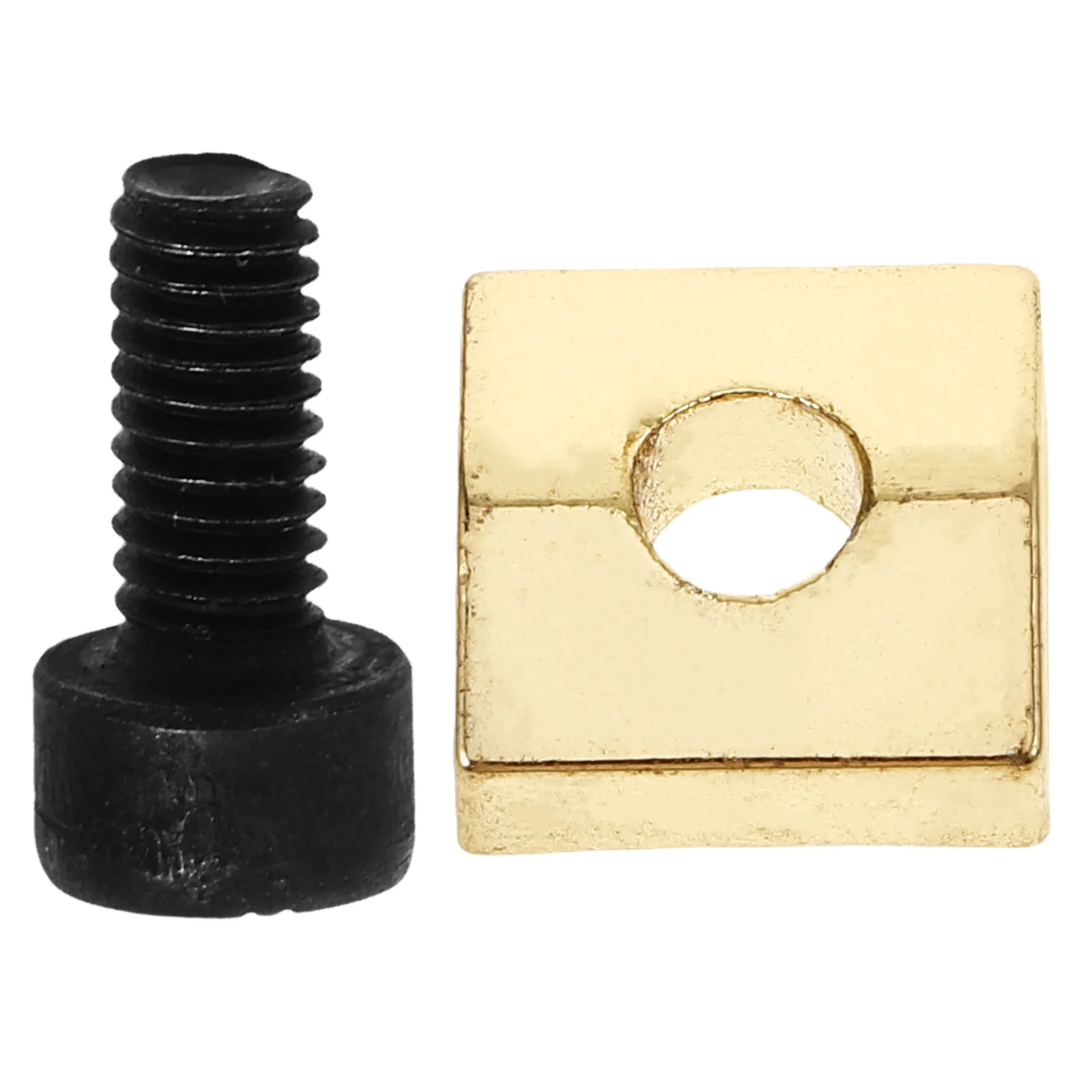 

Guitar String Retainer Metal Locking Nut Set Golden Electric Guitar Parts Durable String Musical Instrument Accessory Bass