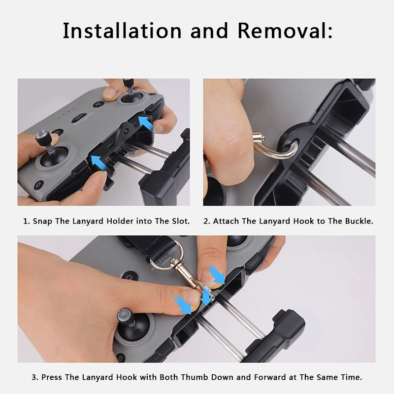 Universal Lanyard Neck Strap for DJI RC/RC2 Mini 4 Pro/Mini 3 Pro Neo/Air 3S/Air 3 Drone Remote Controller Accessory - view 6