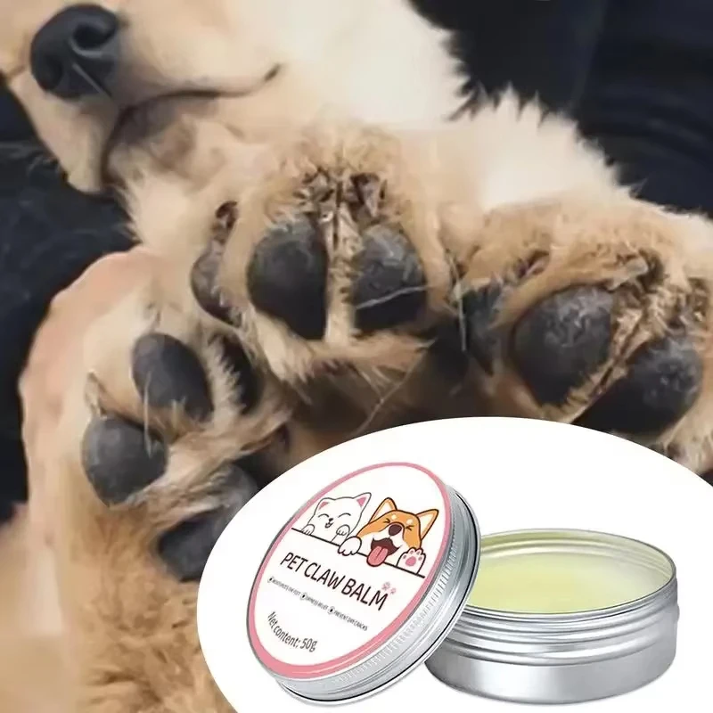 Paw Balm For Cats 50g Dog Paw Protective Cream Dog Nose And Paw Balm Pet Feet Moisturizer Pet Crack Feet Repair Foot Cleaning