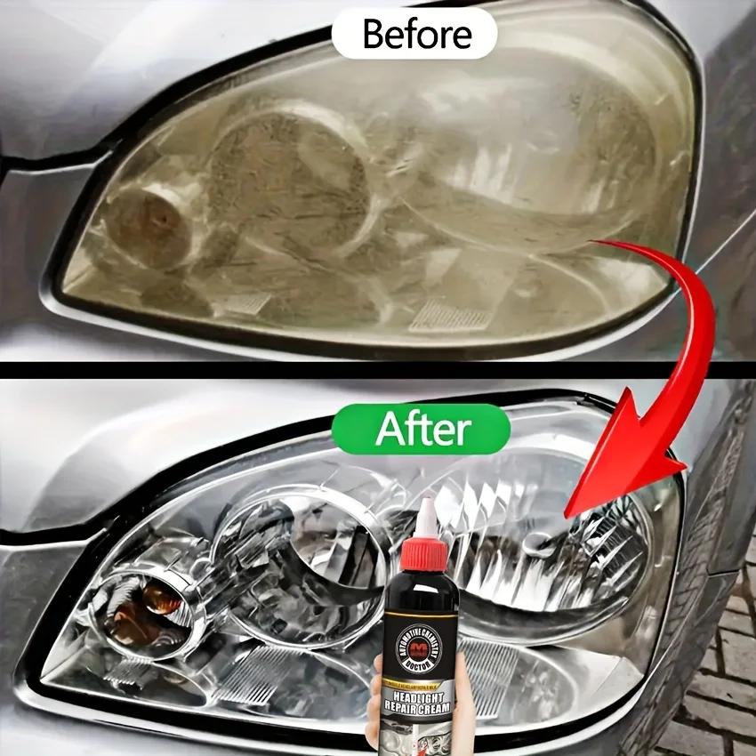 Car Headlight Restoration Polishing Kits Scratch Remover Repair Cleaning Paste Headlight Renewal Polish And Maintenance Liquid