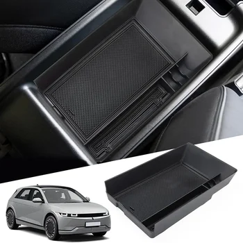 For Hyundai Ioniq 5 2022 2023 Arm Rest Glove Tray Holder Case Pallet Container Car Central Storage Armrest Storage Box