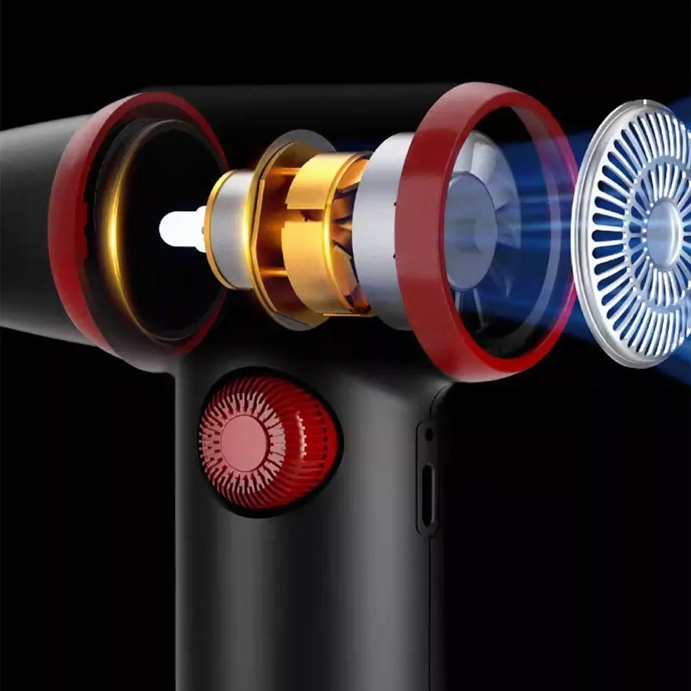 100500 دورة في الدقيقة منفضة الهواء الكهربائية اللاسلكية متغيرة السرعة منفاخ الهواء قابلة للشحن تدفق الهواء قوي أداة غبار صغيرة #5