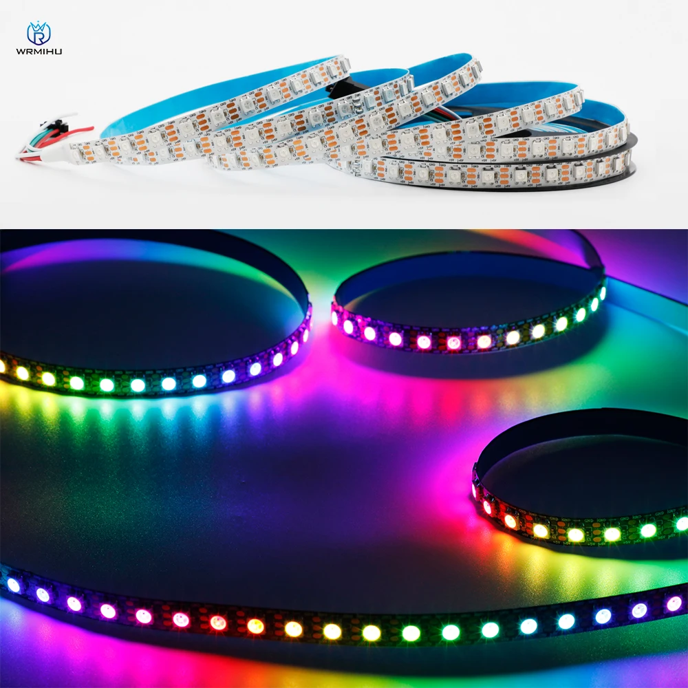 

DC5V SMD 5050 SK6812 RGB RGBW RGBNW RGBWW Smart Programming Individually Addressable Flexible Magic Led Pixel Decoration Strip