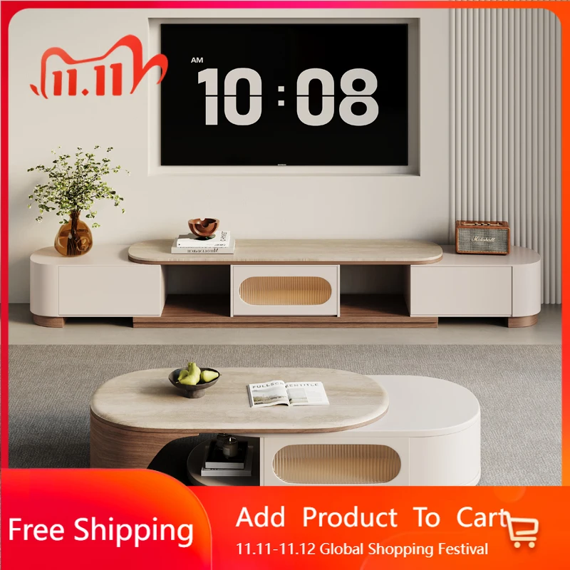 

Living Room Modern Tv Stands Console Luxury Salon White Nordic Tv Table Minimalist Aesthetic Suporte Para Tv Trendy Furniture