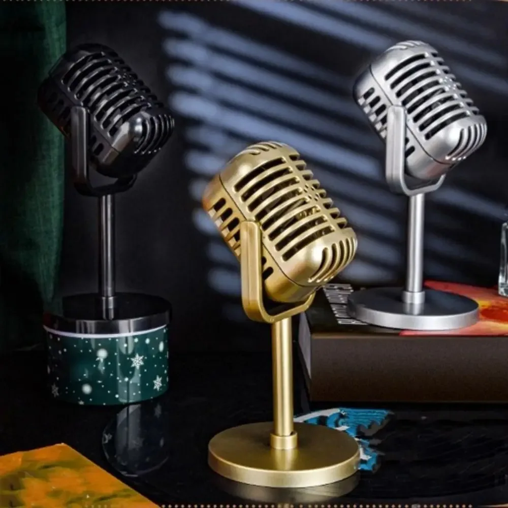 ABS Prop Microphone Simulation Fake Design Non-Functional Prop Stage Performance Prop Fake Speech Microphone