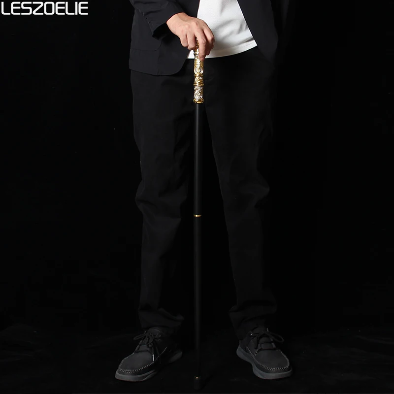 Tongkat Jalan Mewah 5 Warna 92cm Emas Perak Elegan Vintage Dapat Dilepas untuk Pria dan Wanita Aksesori Pesta Modis