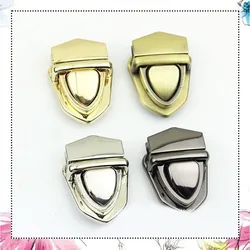 2 Solid Brass Metal Tuck Lock Push Lock Closure Catch Clasp Buckle Fasteners for Leather Craft Bag Case Handbag Purse Briefcase