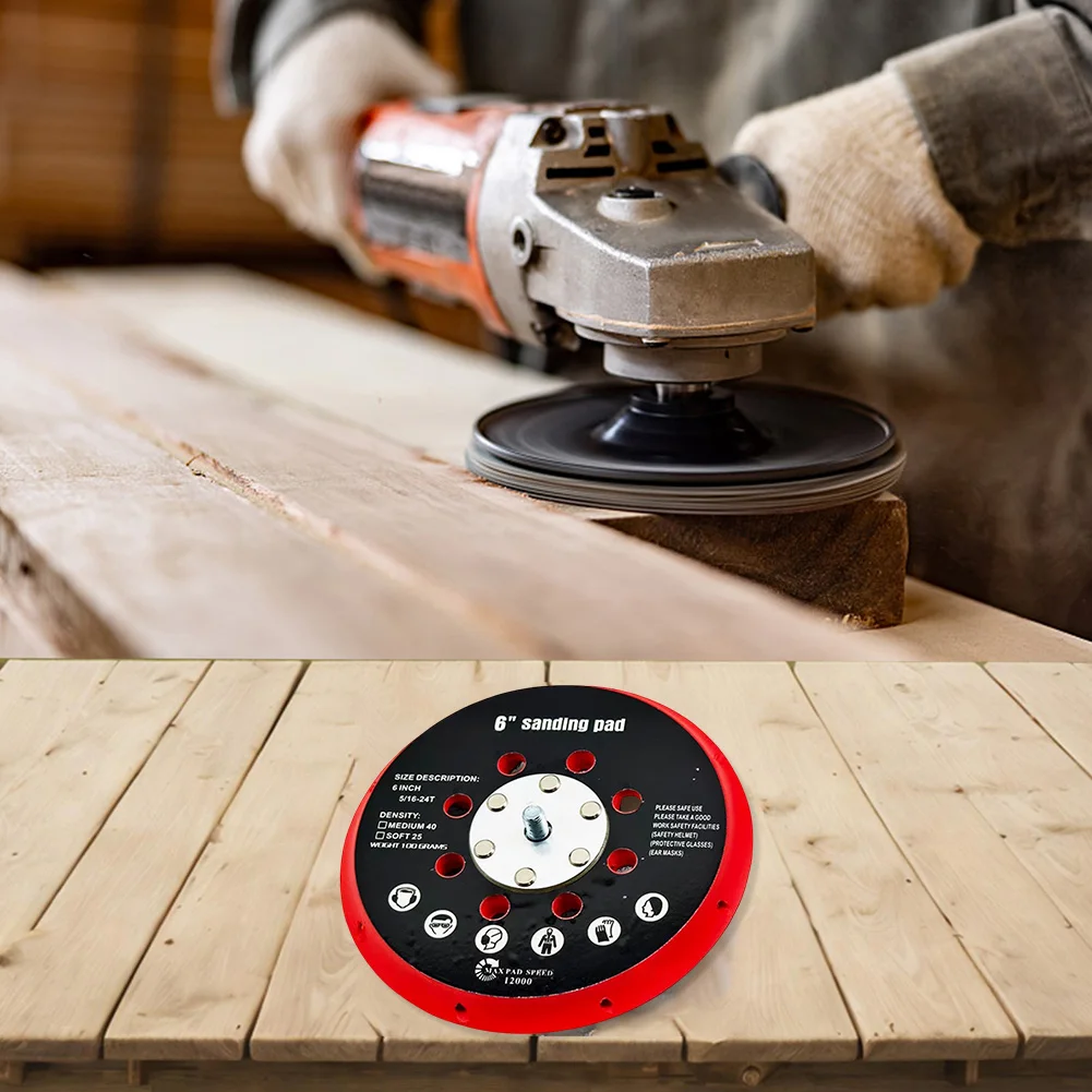 

6 дюймов, 150 мм, 17 отверстий, шлифовальная подложка, шлифовальная шлифовальная подушечка, шлифовальный диск, подложка, шлифовальный диск, электроинструменты