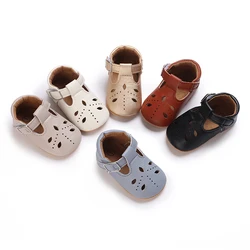 New Toddler First Walkers Infant Crib Shoes Newborn Girl New Baby Shoes Baby Boy Girl Shoes Leather Rubber Sole Anti-slip Shoes