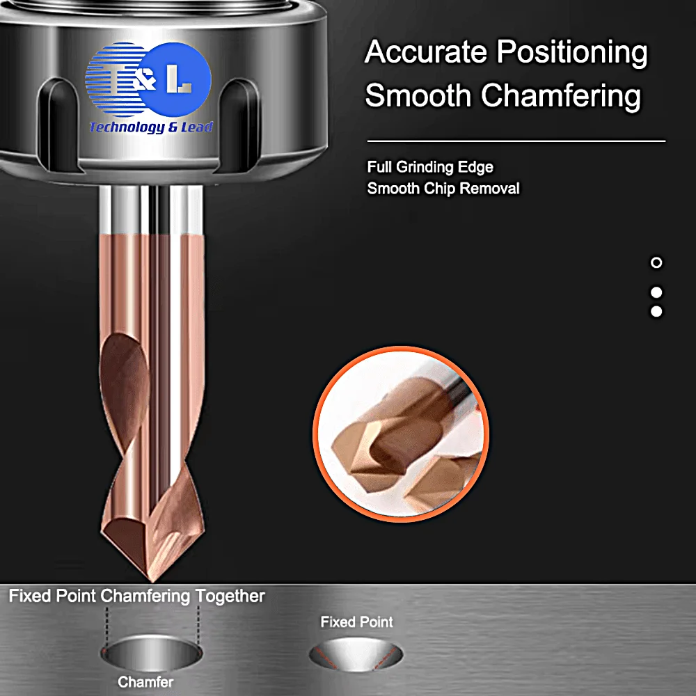 T & L 60 ° 90 ° 120ทังสเตนเหล็กคาร์ไบด์ ° เจาะศูนย์กลางเครื่องมือ Mata Bor เครื่องจักร HRC60 CNC