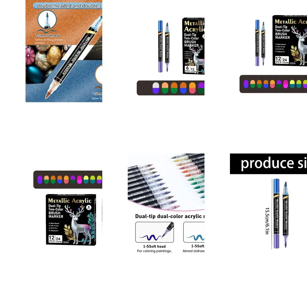  Watercolor Brush Pens Double Tip Flexible Markers Art Pens Watercolor Pen For Artistic Expression & Handcraft Projects
