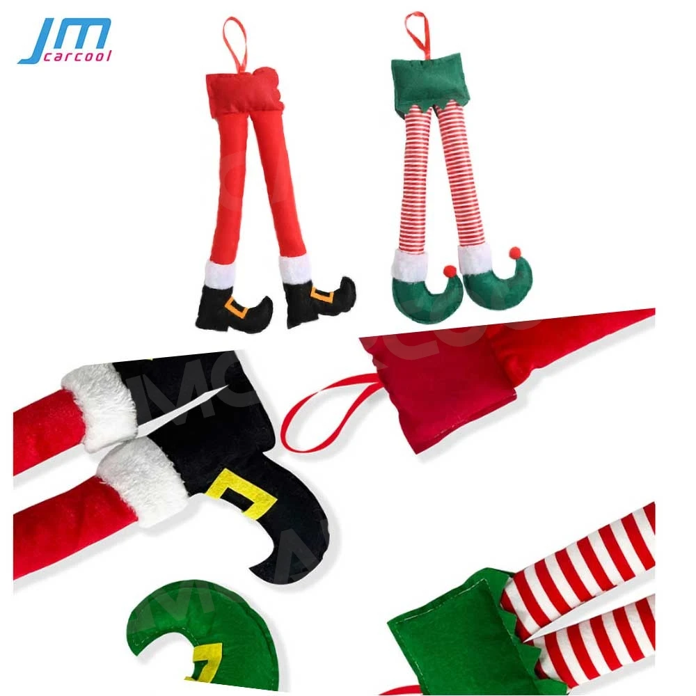 

Christmas Elf Santa Legs Car Accessories Christmas Decor For Home Xmas Tree Pendants Ornaments Gifts Happy New Year Gift