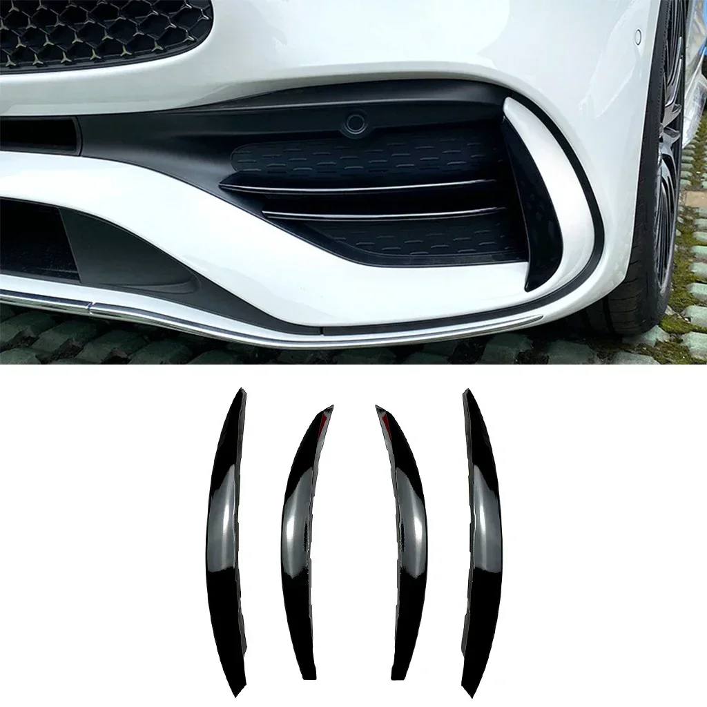 

New! Front Fog Lamp Lights Strips Trim Cover Sticker For Mercedes-Benz C-Class W206 C200 C260 C300 2021 2022 2023 Car Styling