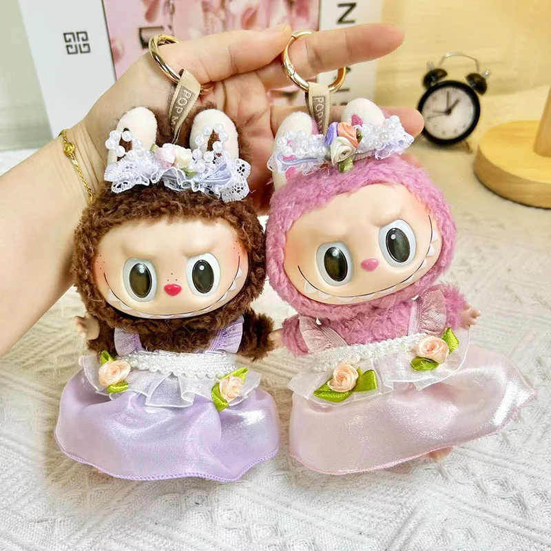 

Pearl Strap Skirt for 17cm Labubu Idol Dolls Kawaii No Doll Accessories Korea Kpop Exo Clothing Hoodie Plush Doll'S Clothes