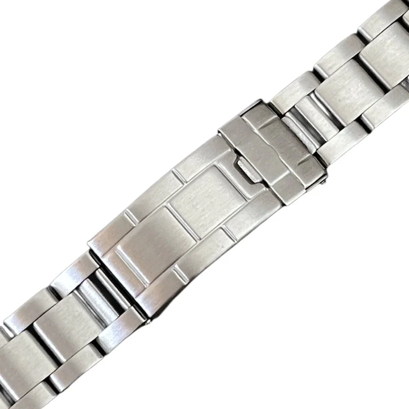 316L Stainless Steel 18mm 19mm 20mm Brushed Vintage jubilee Oyster Curved End Watch Band Strap Bracelet Fits For RLX Watch