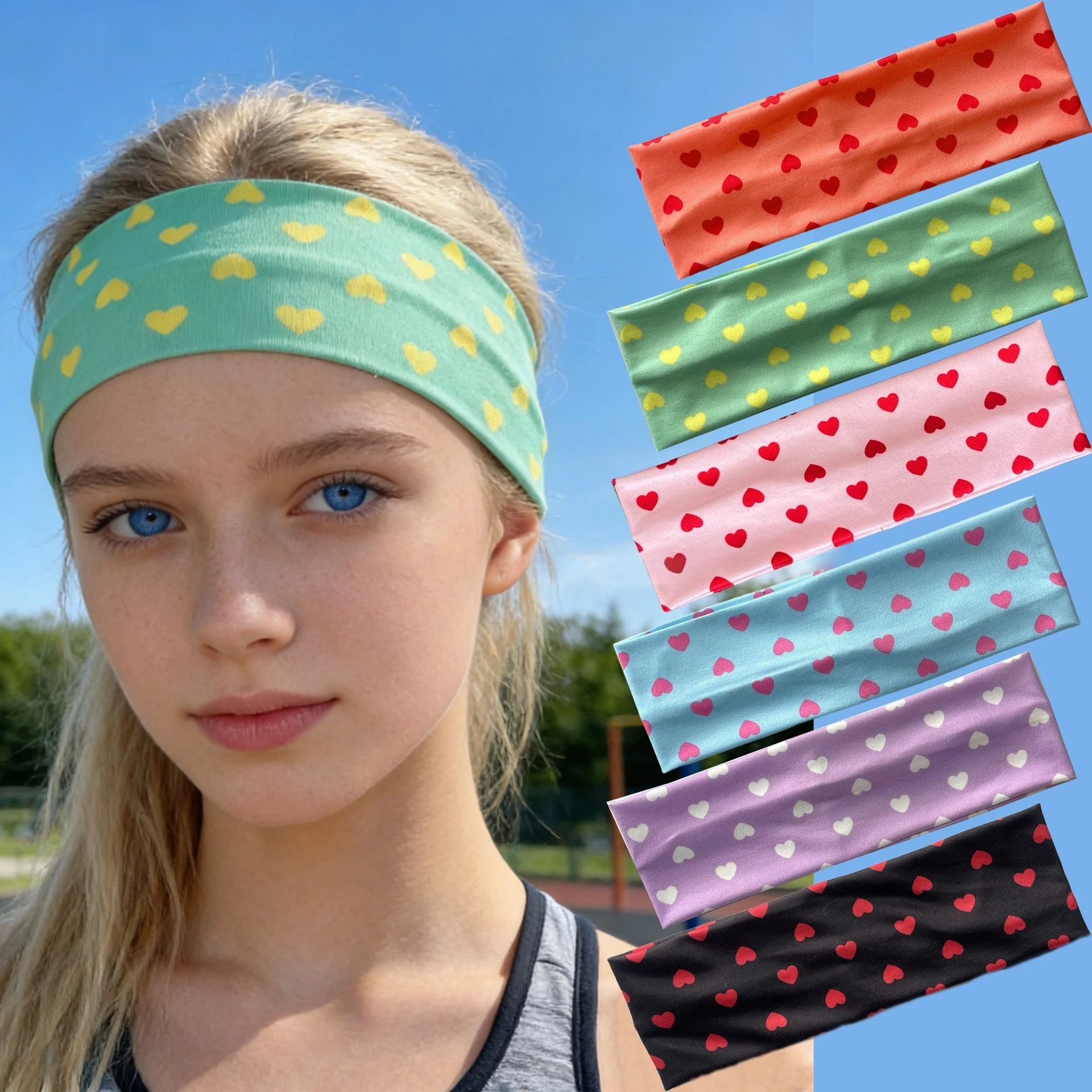 

Spring/Summer Floral Print Headband: A Stylish and Versatile Sports Headband—Wide, Stretchy Fitness and Yoga Hair Tie