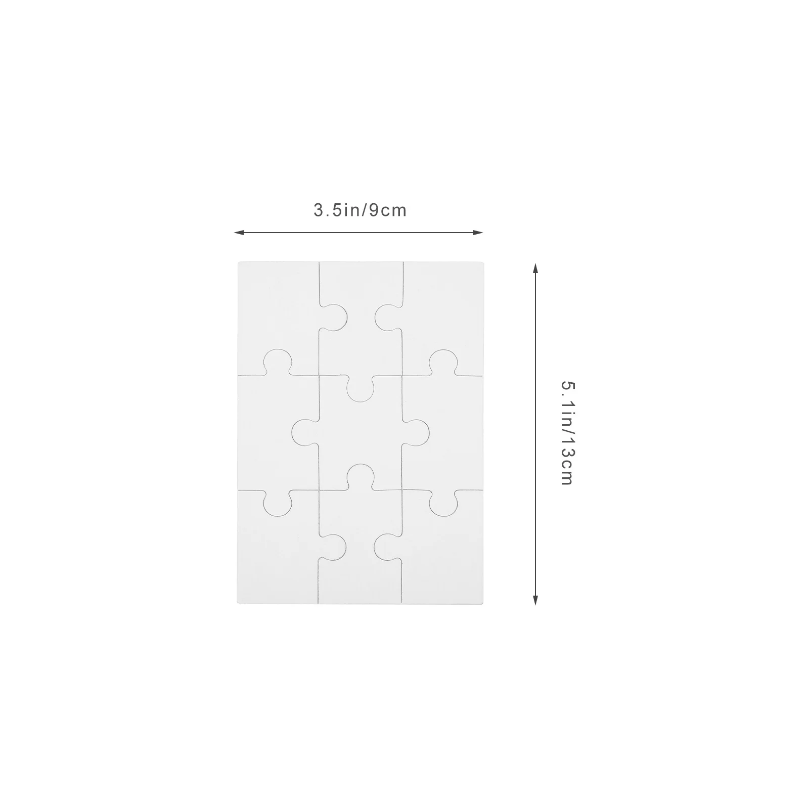 Blank Puzzles For Kids Wooden Drawing Diy Craft Jigsaw Puzzle Pieces For Coloring Educational Activity Game Puzzle