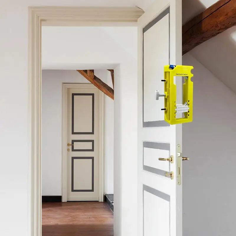 Door Hinge Installation Kit Door Hinge Router Template With Silicone Non-slip Pads No Hammer Or Chisel Cabinet Hinge Jig