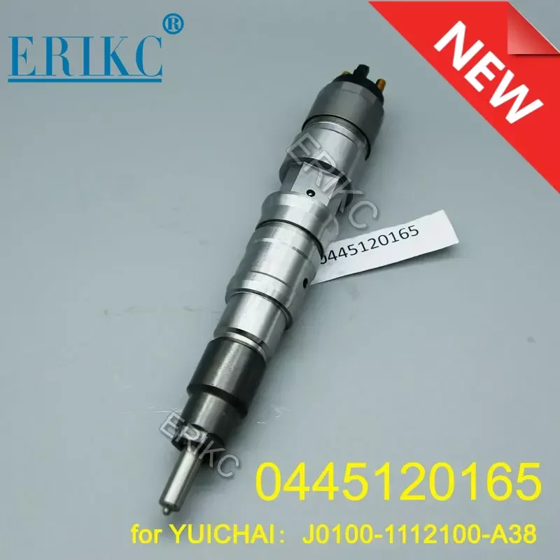 

ERIKC 0 445 120 165 Common Rail Injector 0445120165 Diesel Engine Part Auto Inyector 0445 120 165 for YUICHAI J0100-1112100-A38