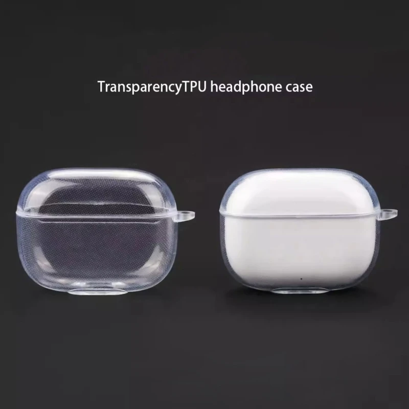 Protective Transparent TPU Case AntiScratch For Realme Buds T300 Earphone Nonscratch Cover ShockproofShells