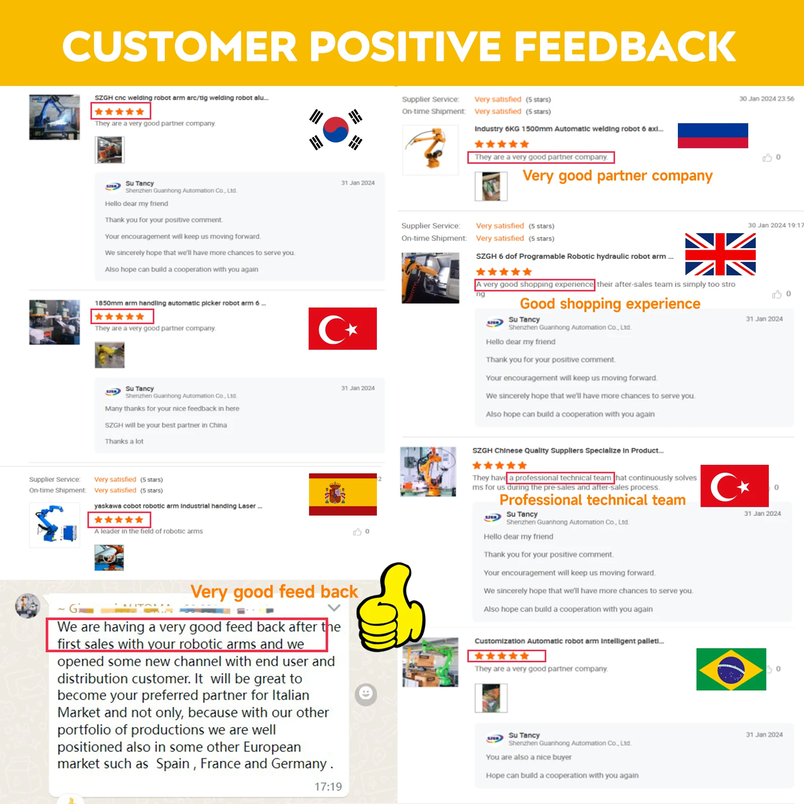 6-Axis Material Handling Robot Industrial Machine Pick and Place Robot for Palletizing and Material Handling