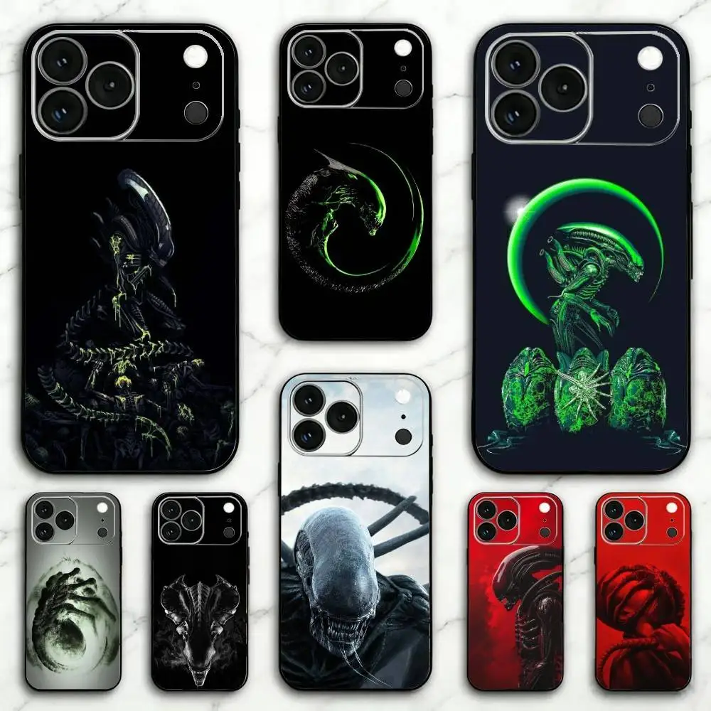 

COOL A-Alien Xenomorph Phone Case Silicone Soft For IPhone 17 16 15 14 13 12 11 X XR Plus Pro Max Plus