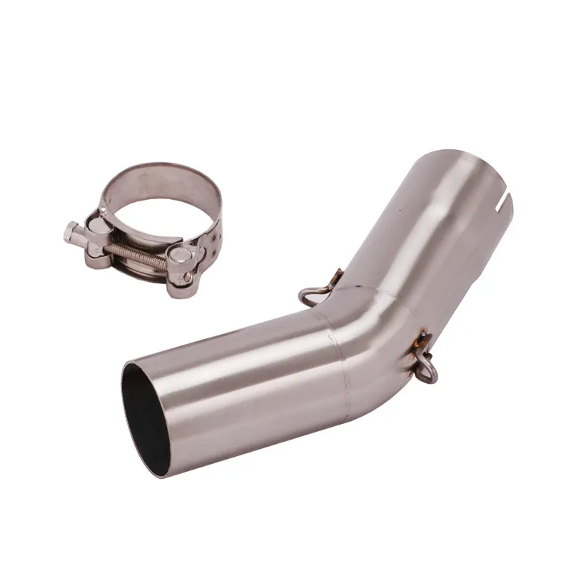 50.8mm Motorcycle Exhaust System Stainless Steel Middle Link Pipe Connection Slip On For BMW C650GT 2016-2020 2