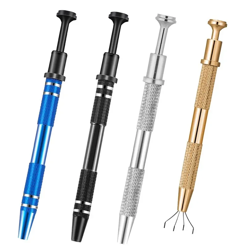 Electronic Component Grabber Pick Up Tool Claws Beads  Diamond Gems Prong Holder Stainless Steel Chip Gripper with 4 Claws