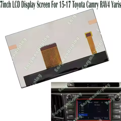 LAM0702320A C070VTN01 7inch LCD Display Screen For 15-17 Toyota Camry RAV4 Yaris Radio Navigation Display Repairment