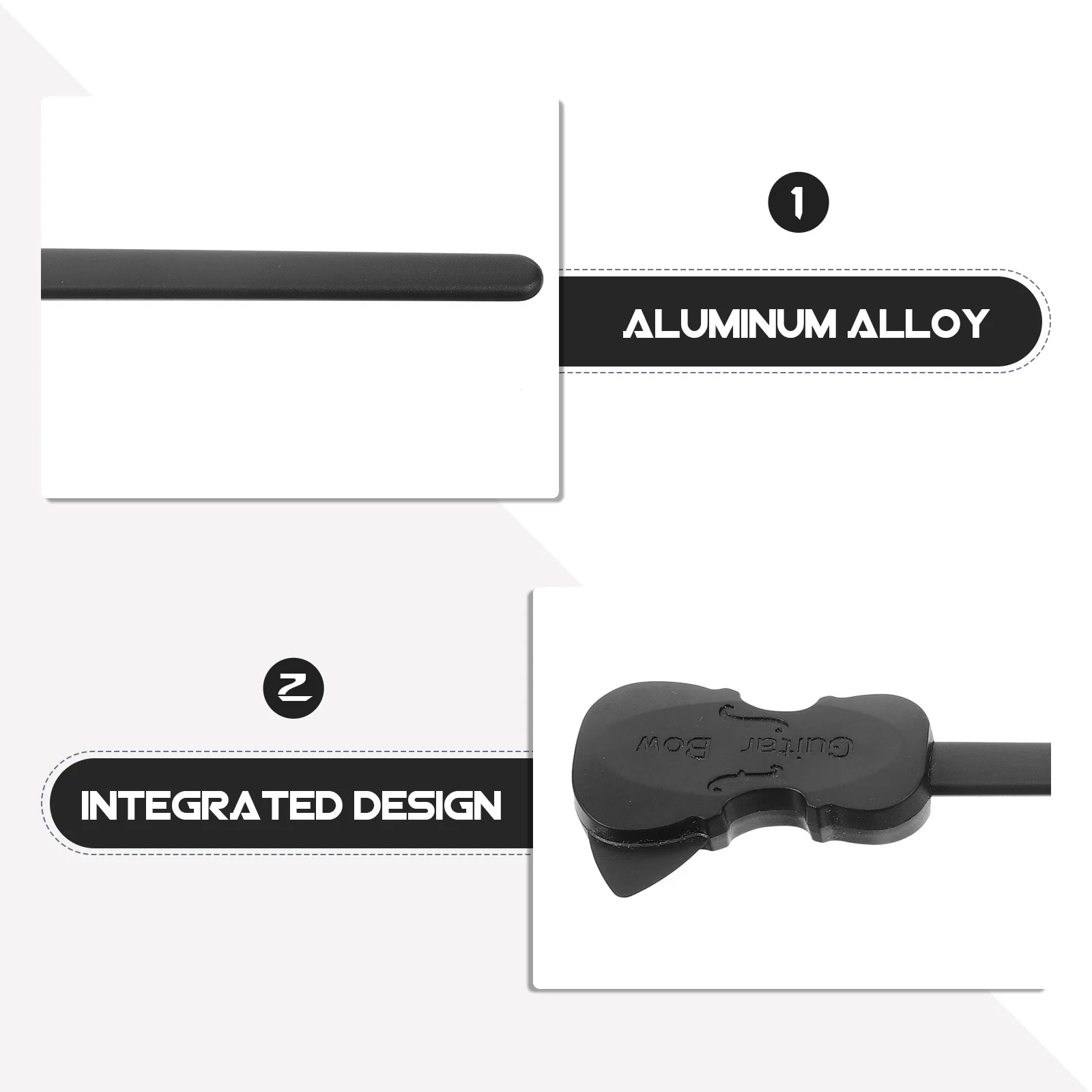 

Guitar Bow Visual Stylish Design Smooth Playing Acoustic Folk Guitar Accessories Lightweight Durable Replacement