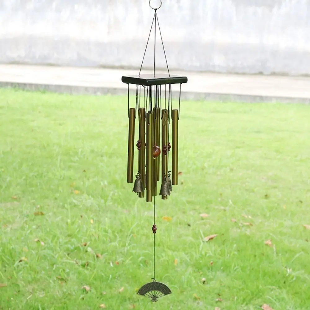 Gift Aluminium Tube Wind Chimes Copper Coin Butterfly Pendant Hanging Ornament Home Creative Garden Yard Decoration