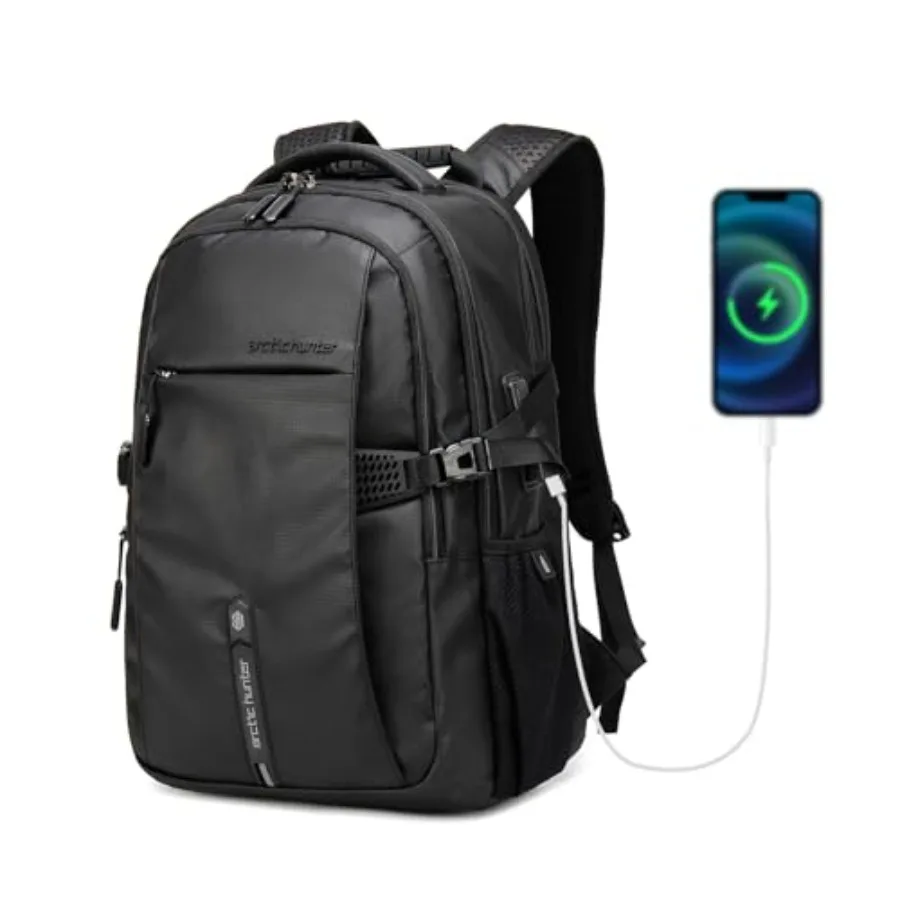 

Business Laptop Backpack for Men Work Commuting 30L Large Travel Carry On Backpack Flight Approved for Airplane Professional Ad
