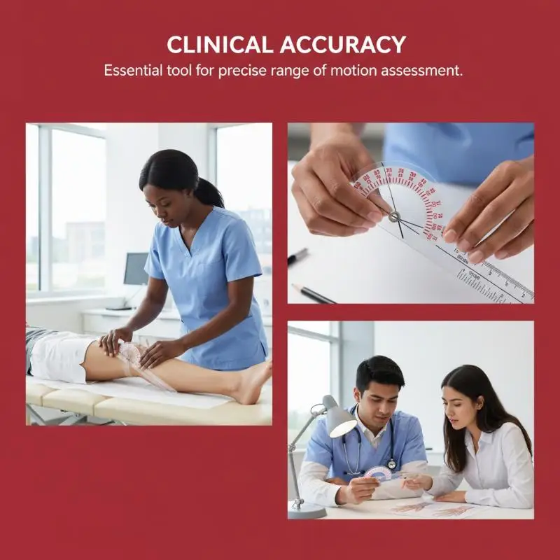 360 Degree Spinal Goniometer Medical Protractor Ruler Gauge for Physical Therapy Use