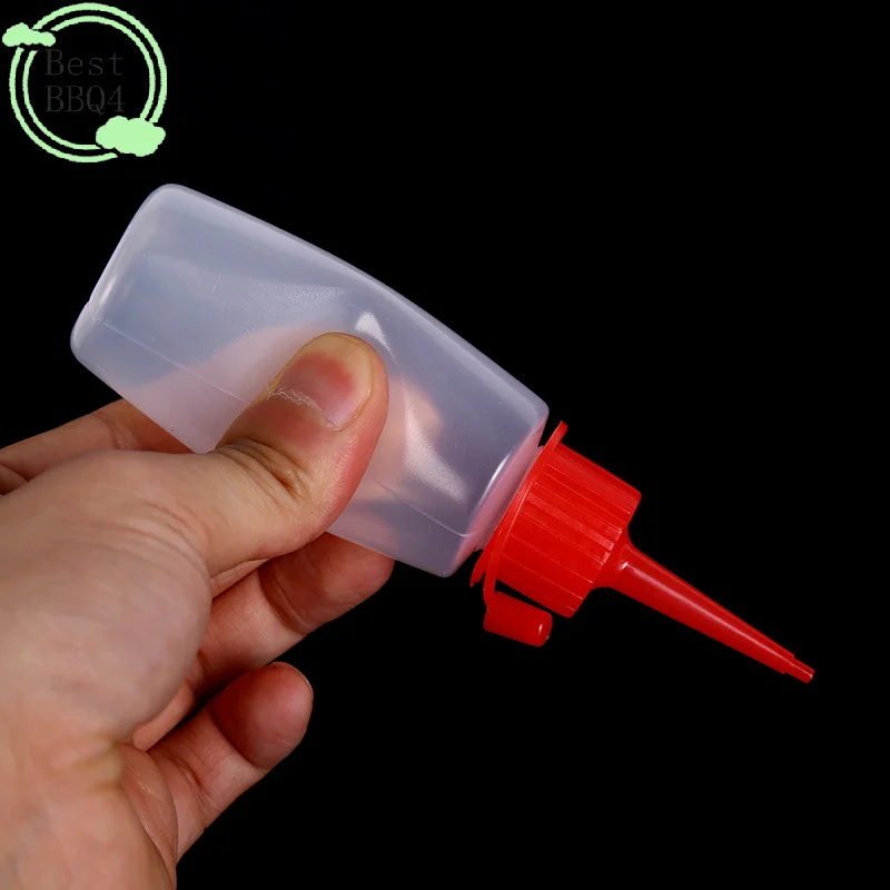 (BBQ4)60ml Empty Plastic Clear Tip Applicator Bottle Squeeze Bottle With Tip Cap For Crafts Art Glue Multi Purpose Refillable