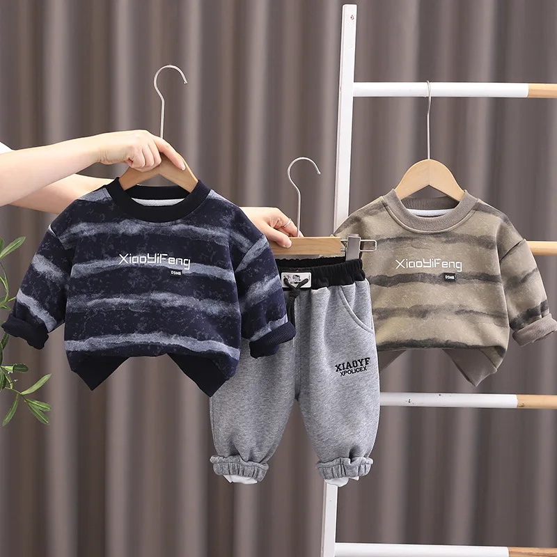 

Boys Clothing Sets Spring Autumn 2025 Children Sweatshirts Tops Pants 2pcs Sports Suit For Baby T-shirts Outfits Kids Tracksuits