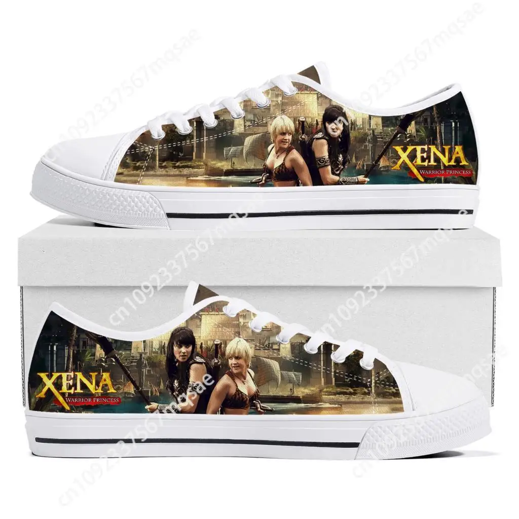 Xena Warrior Princess Low Top Sneakers Mens Womens Teenager High Quality Gabrielle Canvas Sneaker Casual Shoes Custom Made Shoe