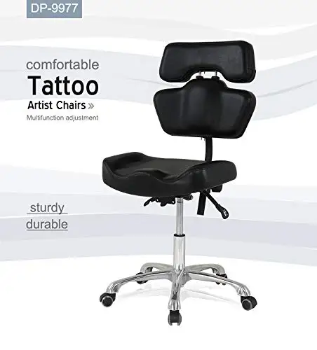 

Гидравлическое кресло для татуировки и табурет-седло на колесиках, регулируемый поворотный стул со спинкой на колесах для спа, медицинского и парикмахера