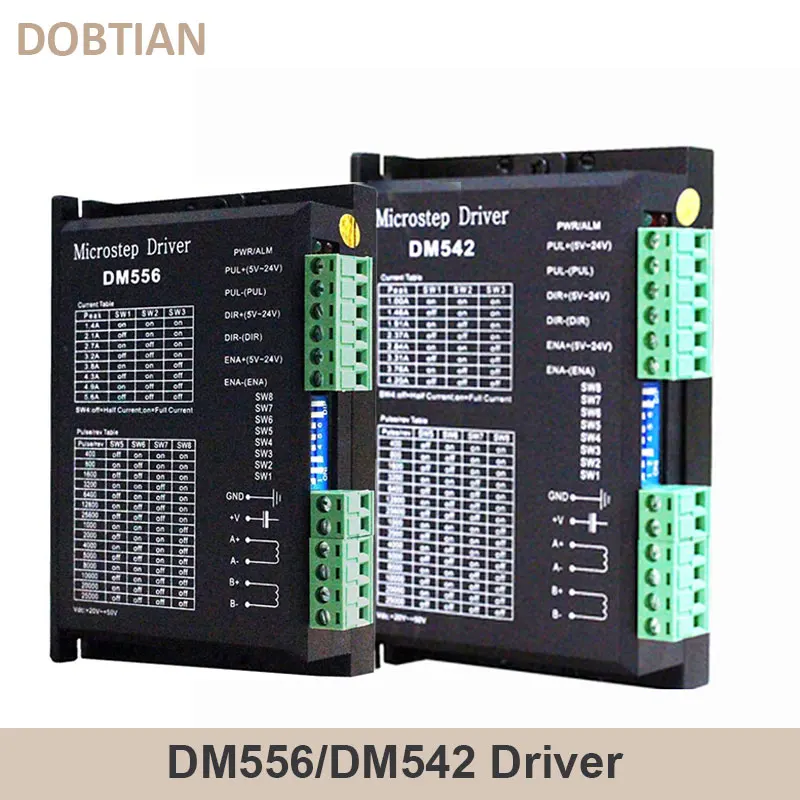 Controlador de Motor Microstep DM542 DM556 adecuado para Motor paso a paso 42 57 Nema17 Nema23 voltaje de suministro 20-50V DC 1-5.6A