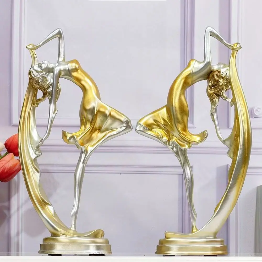 Creative Resin Figurine Modern Art Sculpture Minimalist Home Decor For Living Room Office Desk Shelf Decoration