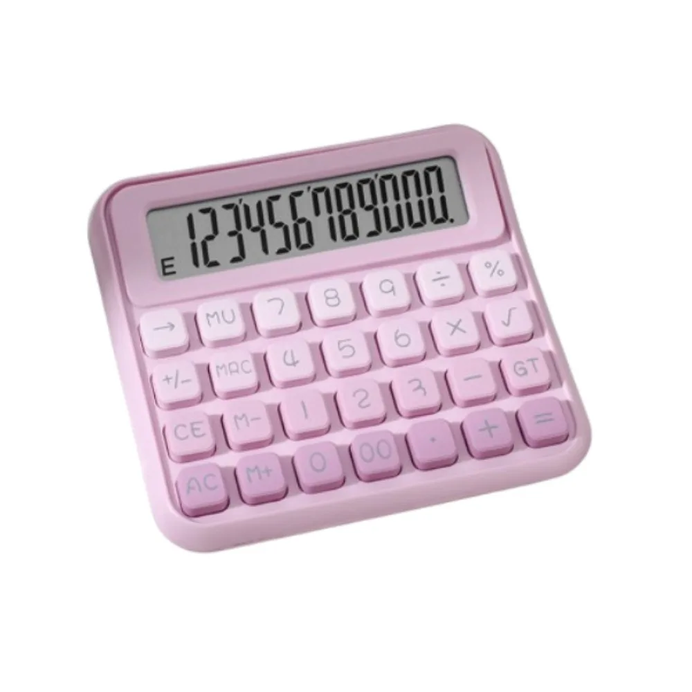 Cute 12 Digits Calculator Easy To Use Portable Desktop Calculator Prevent Slipping Practical Student Calculator